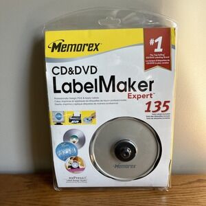 Memorex CD & DVD Label‎ Maker Expert 135 Labels & Software Included New 2008